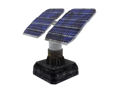 Old Solar Panel 3D model