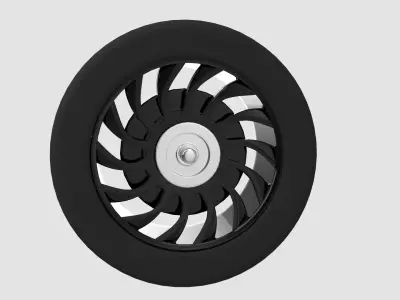 Sports Car Wheel V2 3D model
