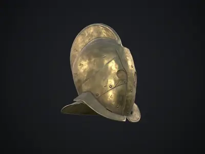 Secutor helmet Low-poly 3D model