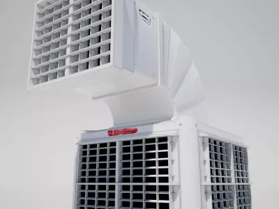  Air Conditioner Low-poly 3D model