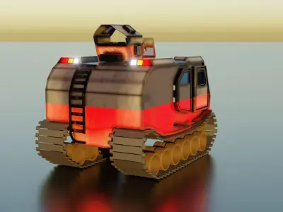 Mini Military Tank 3D model purchase