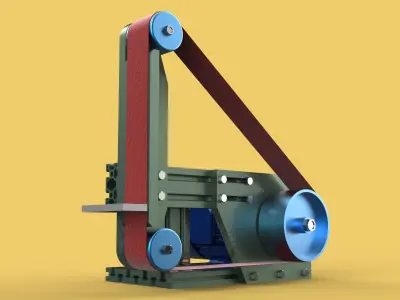 BELT GRINDER SANDER ABRASIVE POLISHER EDGES SHARPENER 3D model