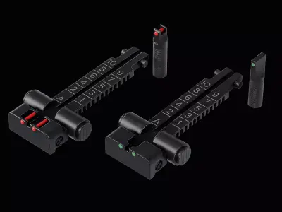 AK Iron Sights Low-poly 3D model