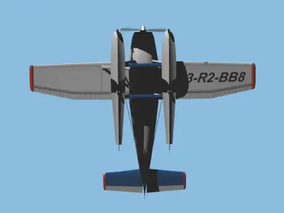 Sea Plane Ocean Air Line update model 3D model
