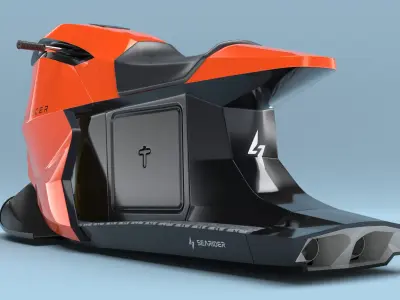 Searacer Jet Ski Orange 