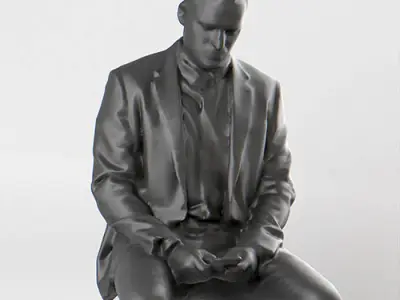 Leo 4D 004 Sitting Typing