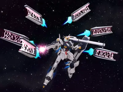 Effect part for MG Nu Gundam Ver Ka 3D print model