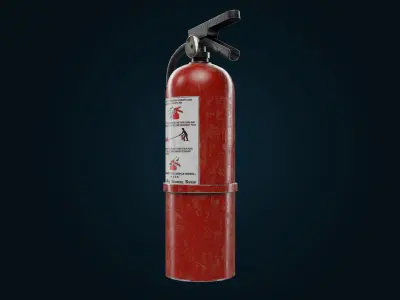 Fire extinguisher pbr Low-poly 3D model purchase