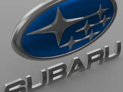 subaru logo 3D model