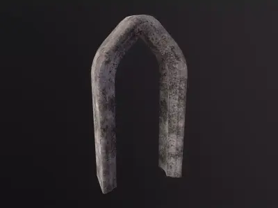 Old Stone Arch 3D Model Low-poly 3D model