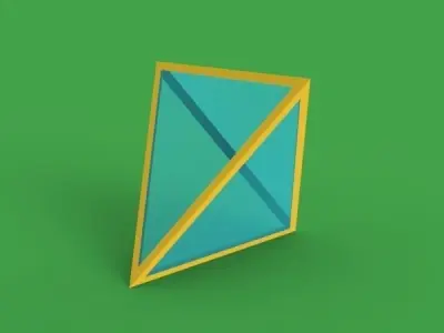 Triangular Based Pyramid Free 3D model