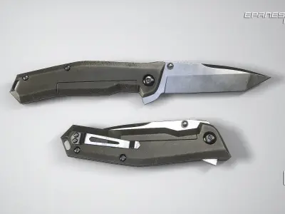 13 knife Low-poly 3D model