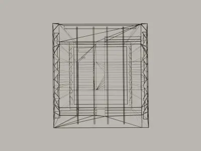 Industrial Storage Container Low-poly 3D model