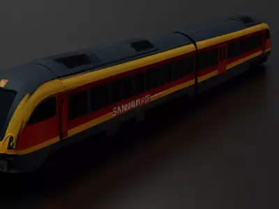 Stadler GTW Regional Train 3D print model