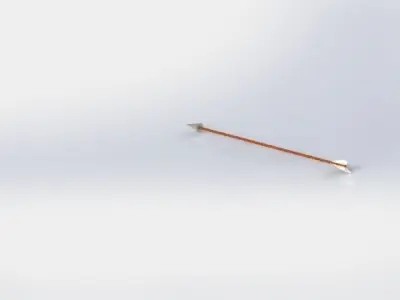arrow wooden Free low-poly 3D model