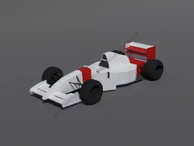 Low Poly Mclaren Mp4 8 Free 3D model