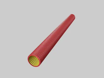 Electric pipes highpoly 3D model