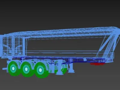 Siderale Tipper Trailer 3D model