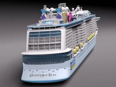 Quantum Of The Seas Cruise Ship 3D model