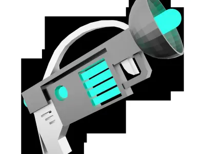 3d sci-fi small beam weapon icon 3D model