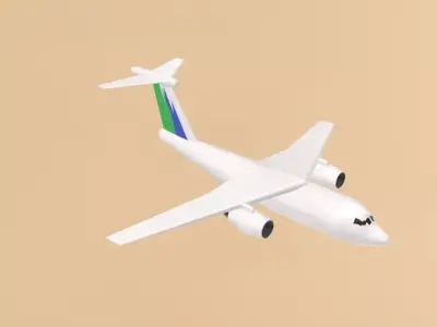 Fictional Jetliner Do-228JET Inspired series 3D model