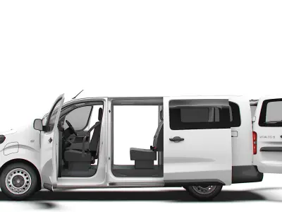 Vauxhall Vivaro Electric CombiVan L3 HQ Interior 2024 3D model