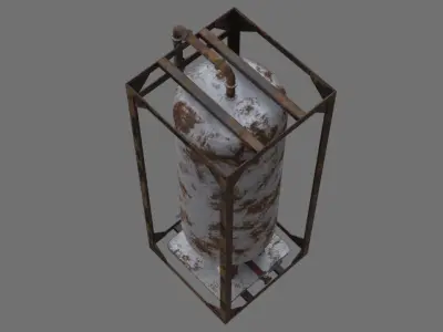 Oil Storage 1G Low-poly 3D model