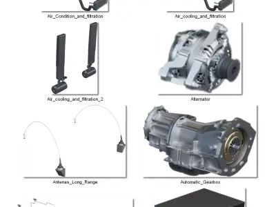 Dosch 3D - Defense Truck Details 3D model