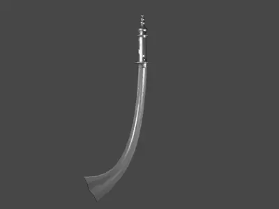 Indian Khora sword Low-poly 3D model