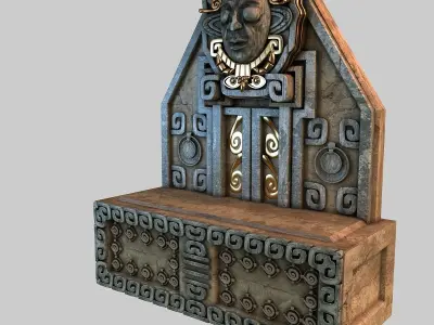 Aztec altar 3D model