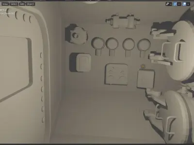 submarine 3D model V2