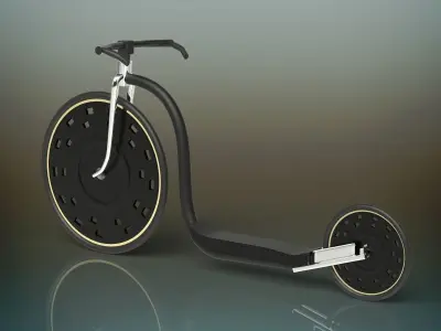 Kick bike 3D model