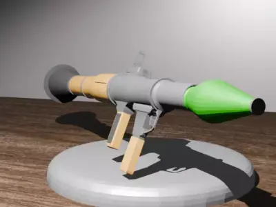 rocket launcher 3D model 7