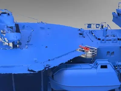 Fire monitor for Seabex one helidek 3D print model