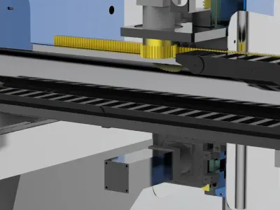 Injection molding manipulator 3D model