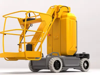 Haulotte Star 10 Vertical Masts Jib 3D model