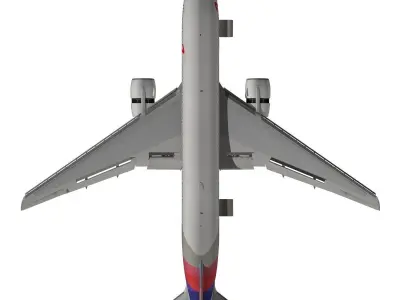 Boeing 777-200ER Asiana Airlines 3D model