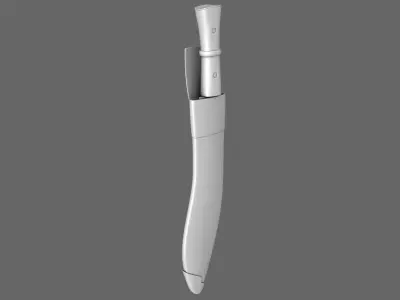 Cyborg Combat Knife Free 3D model