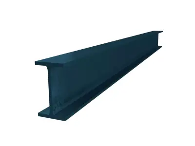 I Beam v1 002 Low-poly 3D model