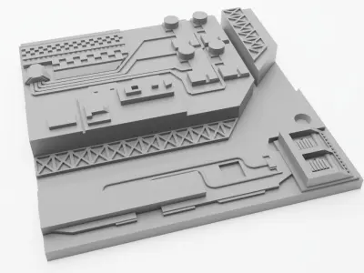 Death Star Tile   Type L 3D print model