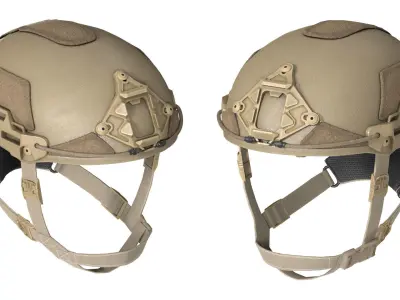 ATE HHV BALLISTIC HELMET Low-poly 3D model