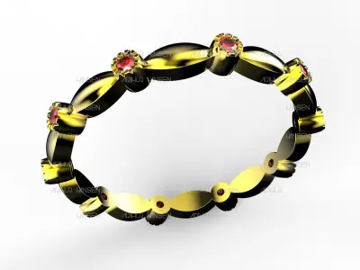 Milgrain Round BAND 3D print model