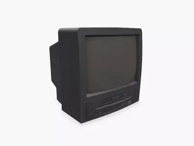 Old CRT TV Low-poly PBR Low-poly 3D model