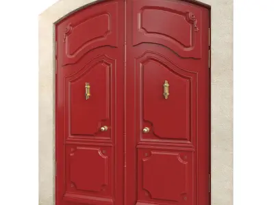 Entrance classic door 136 3D model