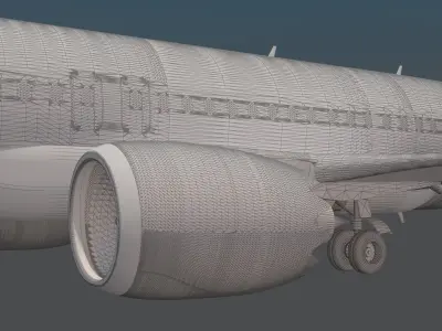 Gol airlines Boeing 737 max 8 3D model
