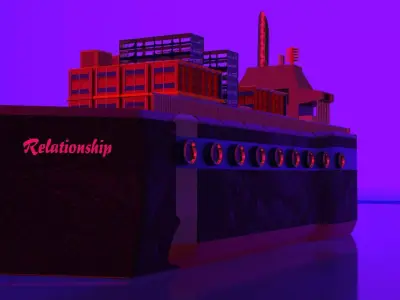 Cargo Container Ship  3D model