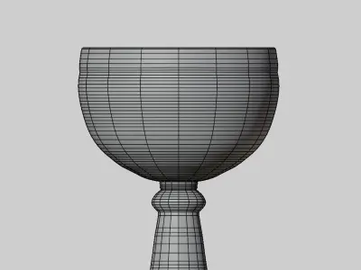 Gold Goblet Free 3D model