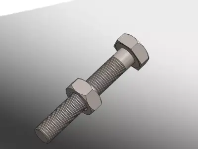 Nut  Bolts Free 3D model