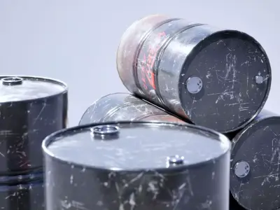 Metal Barrel Free low-poly 3D model purchase