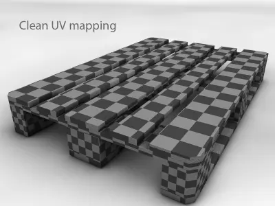 Euro palette 3D model